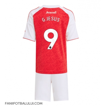 Arsenal Gabriel Jesus #9 Echipament de Fotbal Replică 2025-26 Copii Acasa (+ Șorturi)